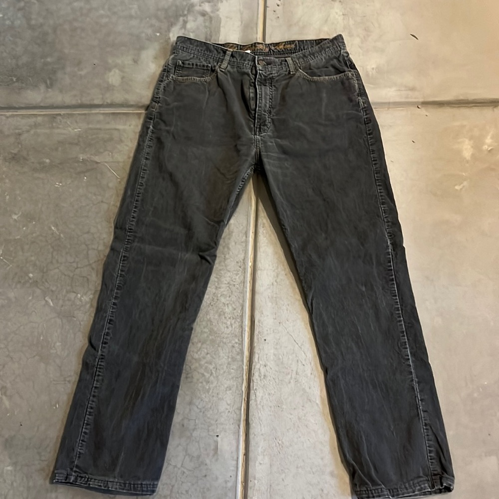 Men’s gray corduroy jeans